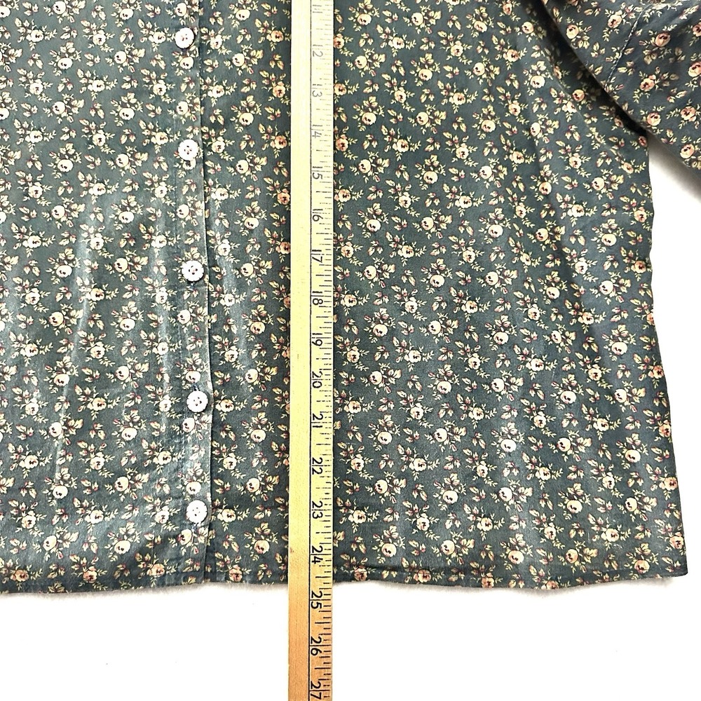 Recollections XL Edwardian Steampunk Victorian Reenactment Floral Puff Lace Top - Picture 7 of 11